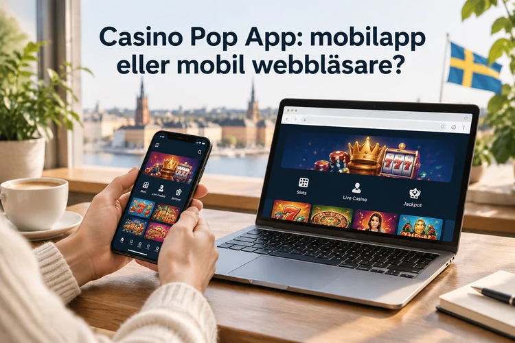 Casino Pop App: mobilapp eller mobil webbläsare?