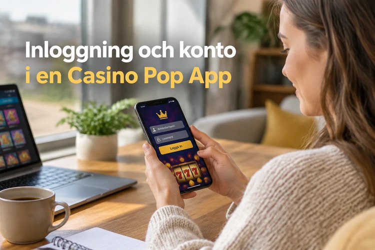 Inloggning och konto i en Casino Pop App