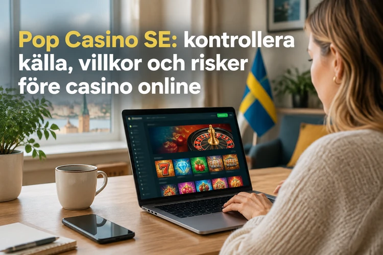 Pop Casino SE: kontrollera källa, villkor och risker före casino online