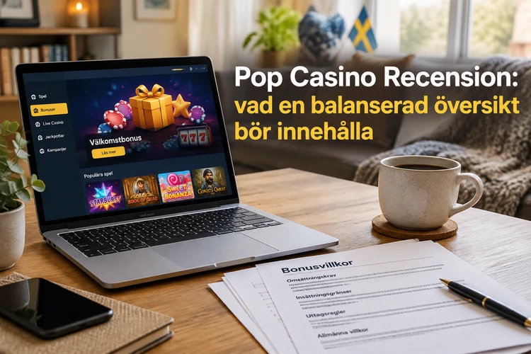 Pop Casino Recension: vad en balanserad översikt bör innehålla