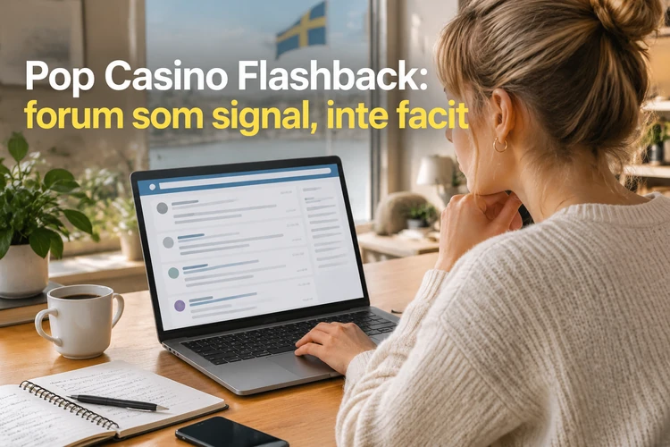 Pop Casino Flashback: forum som signal, inte facit