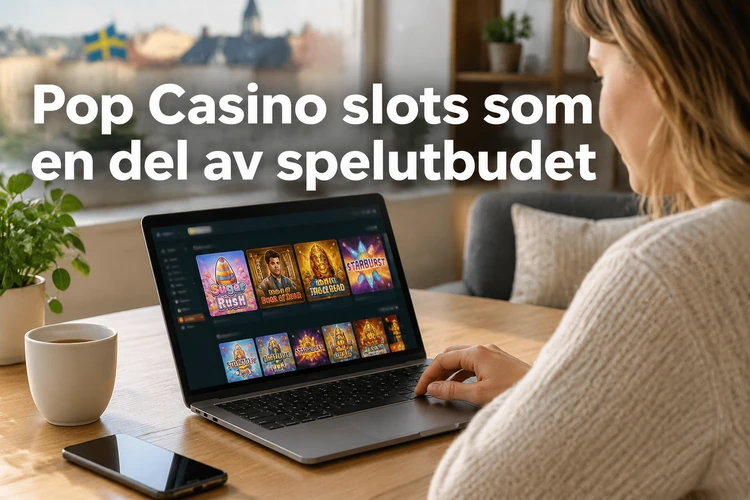 Pop Casino slots som en del av spelutbudet